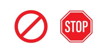 5 Simple Stop Sign Designs for Business Cards